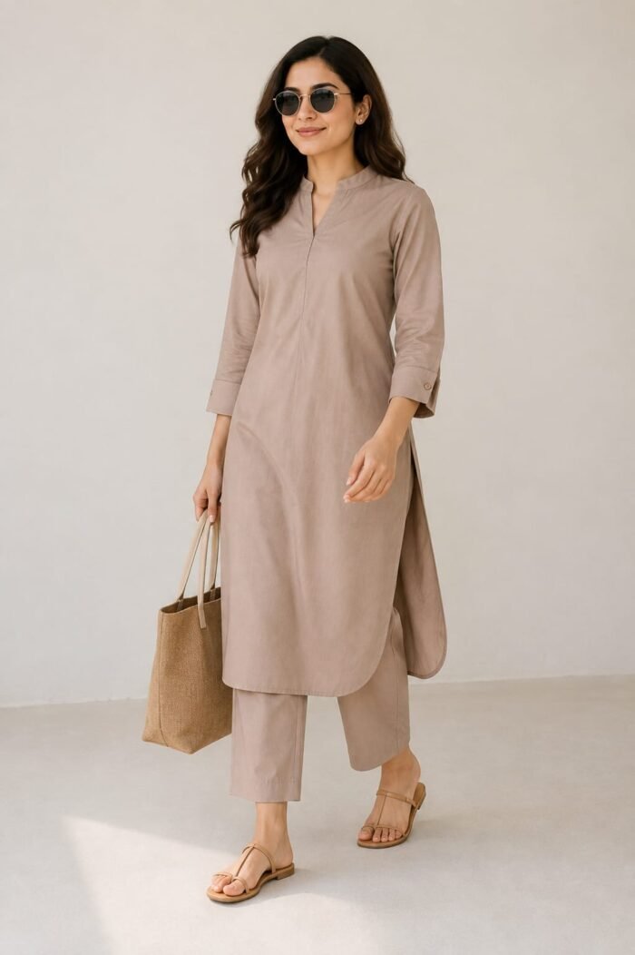 Minimalist Nude Neutral Co-ord Set